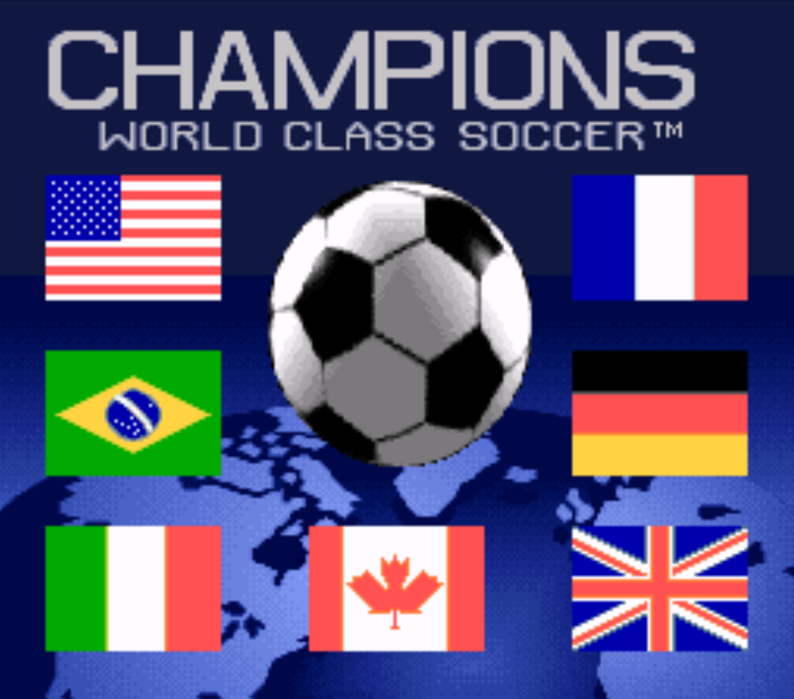 Champions World Class Soccer Title Screen